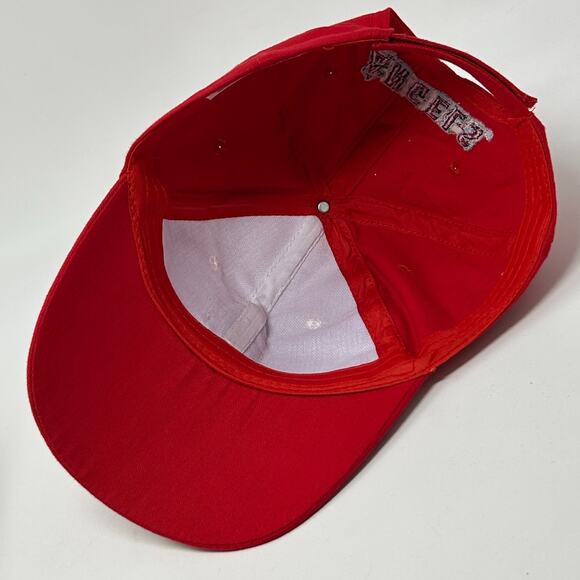 Los Angeles LA Angels Mike Trout Hat Baseball Cap 3D Fish 6 Panel Red Strapback - Picture 4 of 10